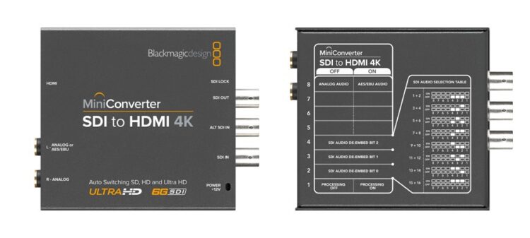 Мини-конвертер SDI в HDMI 4K