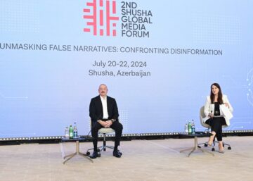 20.07.2024 Second Global Media Forum in Shusha, Azerbaijan.