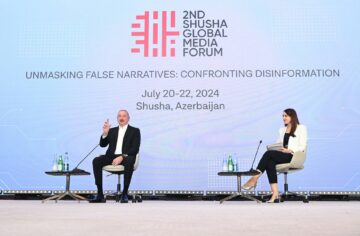 20.07.2024 Second Global Media Forum in Shusha, Azerbaijan.